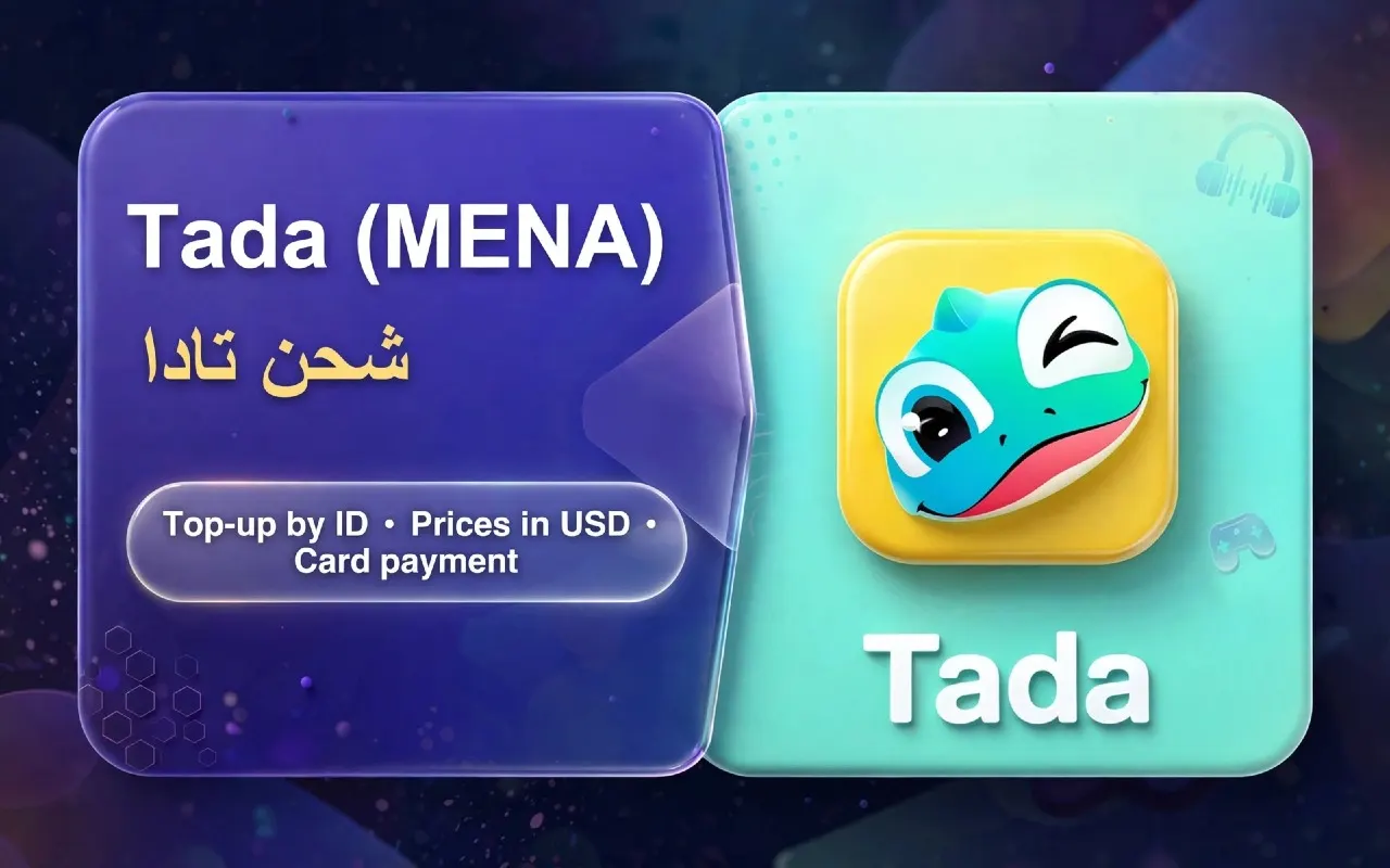 Tada App Recharge (MENA): Buy Tada Diamonds by ID on Card4Play – Prices and Steps