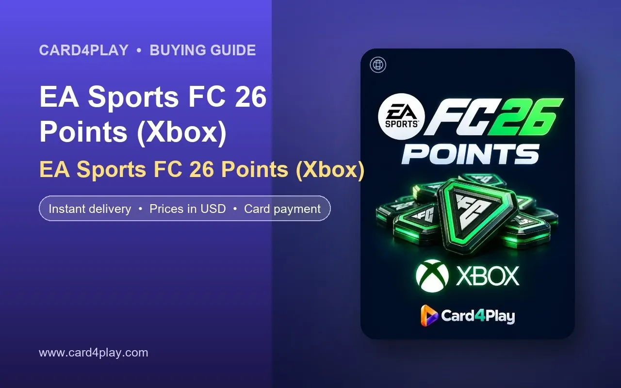 EA Sports FC 26 Points Xbox: Buy FC Points Online with Fast Delivery