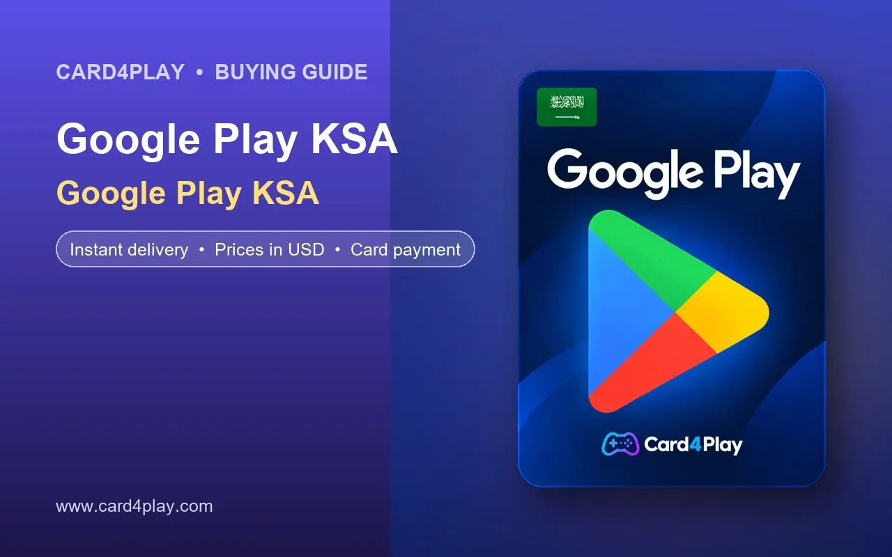 Google Play KSA Gift Card: SAR Denominations, USD Prices and How to Redeem